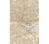 Old Map of London (1879) by J. Whitbread. Softcover Journal Notebook Softcover Journal Notebook: What secrets does the Old Map of London hold?