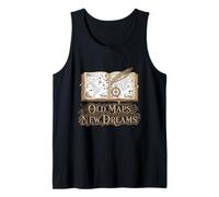 Old Maps New Dreams Vintage Explorer Journal Tank Top