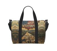 Old maps of the USA Duffel Bags for Traveling - Lightweight Personal Item Travel Bags for Women, Gym Bags for Men, Black, One Size
