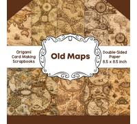 Old Maps Scrapbook Paper: Decorative double sided craft paper aged world map themed for scrapbooking, card making, junk journal
