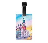 Old Market Square in Poznan, Poland Luggage Tags for Suitcases Privacy Cover ID Label