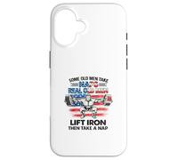 Old Men Gag Workout Fitness Exercise Weightlifting Gym Dad Case for iPhone 16