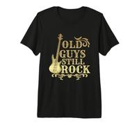 Old Men Still Rock Bass Guitar Premium T-Shirt