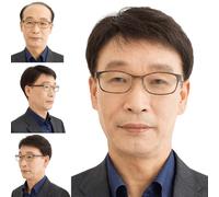 Old Mens Black Short Wigs, Short Fluffy Straight Wig Mixed Black Layered Hair Human Hair Wig None Lace Machine Made(57-62CM)