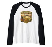 Old Mission State Park Cataldo Idaho Jesuit Priests Souvenir Raglan Baseball Tee