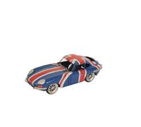 Old Modern Handicrafts 1961 E-Type Jaguar Model Car - Metal Handmade Replica Model - Scale Model, Perfect for Home & Office Decorations - 13" L x 5" W x 4" H