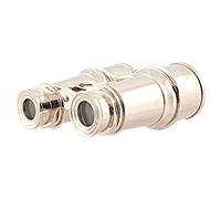 Old Modern Handicrafts Brass Binocular with Leather Case - with 8x Magnifying Power - A for History Buffs & Collectors - 3.0L x 5.5W x 5.0H Inches