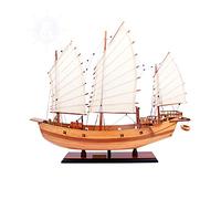 Old Modern Handicrafts Chinese Junk Ship Model - Fully Assembled Museum Quality Model Ships - A Masterpiece Maritime Décor for Home &Office - 27L x 7W x 22.5H inches