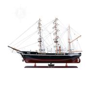 Old Modern Handicrafts RRS Discovery Tall Ship Model - Fully Assembled Ship Model - Premium Wood Décor for Home & Office - 34.7 x 5.1 x 26 inches