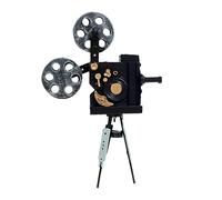 Old Modern Handicrafts Vintage Movie Projector Metal Model - Handmade from Metal - 8.5L x 3W x 12.5H Inches
