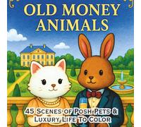 Old Money Animals: A Cute Luxury Animal Coloring Book Filled with High Society Scenes, Elegant Settings, and Posh Pets for All Ages