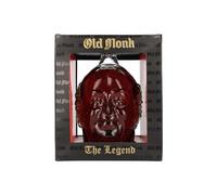 Old Monk The Legend - 1 Litre Ornate Monk Head Bottle - 42.8% ABV | Dark Rum | 1 Litre Bottle