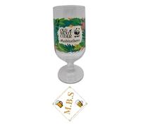 Old Mout Cider WWF Habitat Hero Pint Glass with Tropical Leaf Design and MBS Thin Coaster