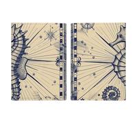 Old Nautical Chart Style Passport Holder, ID Card Protector Case Passport Holder with Slot Passports Travel Wallet Document Cover for Women And Men