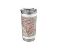 Old New Brunswick Canada Map (1925) Stainless Steel Insulated Tumbler