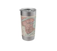 Old New Brunswick Canada Map (1925) Stainless Steel Insulated Tumbler