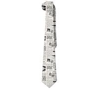 Old Newspaper Mens Fashion Silk Ties Unique Gift Neckties