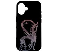 Old Norse Lion and Serpent Urnes Late Viking Age Case for iPhone 16