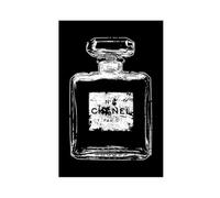 Old Perfume Bottle Fashion And Glam S Paris - Fashion Black & White Perfumes Home Canvas Poster Wall Art Bedroom Office Kitchen Decor Gifts 12x18inch(30x45cm)