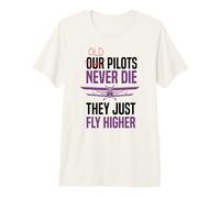 Old Pilots Never die - Pilot Airline Aviation Airplane Premium T-Shirt