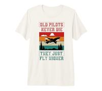 Old Pilots Never die - Pilot Airline Aviation Airplane Premium T-Shirt