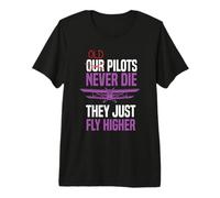 Old Pilots Never die - Pilot Airline Aviation Airplane Premium T-Shirt