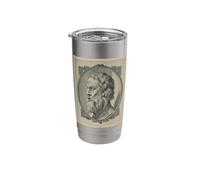 Old Plato The Philosopher Portrait Stainless Steel Insulated Tumbler