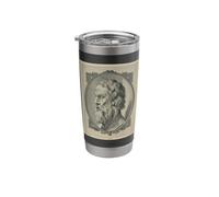 Old Plato The Philosopher Portrait Stainless Steel Insulated Tumbler
