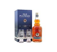 Old Pulteney - 25 year old Single Malt Scotch Whisky 70cl 46% ABV (Includes Glencairn Glasses)