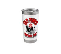Old Punks Never Die Punk Rock Music Mohawk Skull Stainless Steel Insulated Tumbler