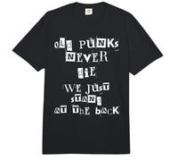 Old Punks Never Die We Just Stand At The Back Comfort Colors Adult Heavyweight T-Shirt
