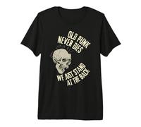 Old Punks Never Die We Just Stand At The Back Premium T-Shirt