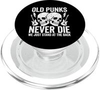Old Punks Never Die We Just Stand At The Back Rock And Roll PopSockets PopGrip for MagSafe