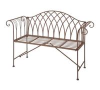 Old Rectory Antique Brown Scrolled Bench H 99Cm X W 107Cm X D 50Cm Fallen Fruits Essarts