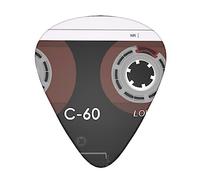 Old Retro Music Cassette Mixtape Printed Guitar Picks Personalized Guitar Plectrums 12 Pcs For Acoustic Guitar Electric Guitar And Bass Bulk Guitar Pick One Size