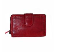 Old River Leather Women's Purse, Women's Wallet, Women's Nappa Leather Purse Vintage Medium (10.5/16/4 cm), red, S, Vintage