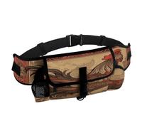 Old Rooster Illustration Dog Treat Pouch Dog Fanny Pack