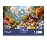 Old Rural Scenery 1000 Pieces Jigsaw Puzzles for Adults Impossible Beautiful Home Decoration Art Colorful DIY Craft Premium Quality 52x38cm/1000pcs