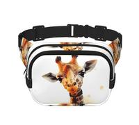 Old Rusty Vintage Bicycle Fanny Pack for Women Men Fashion Waist Pack Adjustable Belt Bag for Workout Running Travelling Casual Waist Bag, Cute Giraffe, One Size