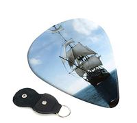 Old Sailing Ship Set Of 6 Guitar Plectrums For Acoustic Guitar, Electric Guitar, Bass, Ukulele - Thin, Medium And Thick.