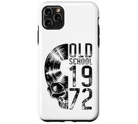 Old School 1972 Vintage Vinyl Record Lover Gothic Skull LP Case for iPhone 11 Pro Max