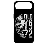 Old School 1972 Vintage Vinyl Record Lover Gothic Skull LP Case for iPhone Air