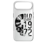Old School 1972 Vintage Vinyl Record Lover Gothic Skull LP Case for iPhone Air