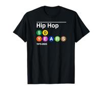 Old School 90s Hip Hop 1973-2023 NY Subway Sign T-Shirt