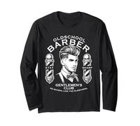 Old School Barber Classic Vintage Design Long Sleeve T-Shirt