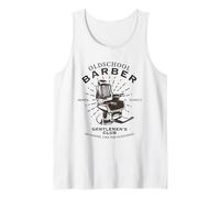 Old School Barber Gentlemen's Club Classic Vintage Tank Top