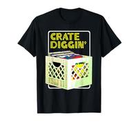 Old School DJ Hip Hop Retro Vinyl Collector Vintage Graphic T-Shirt