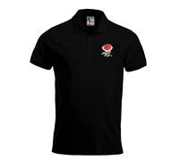 Old School Football England Retro Rugby Polo Embroidered Logo