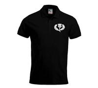 Old School Football Scotland Retro Rugby Polo Embroidered Logo
