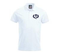 Old School Football Scotland Retro Rugby Polo Embroidered Logo